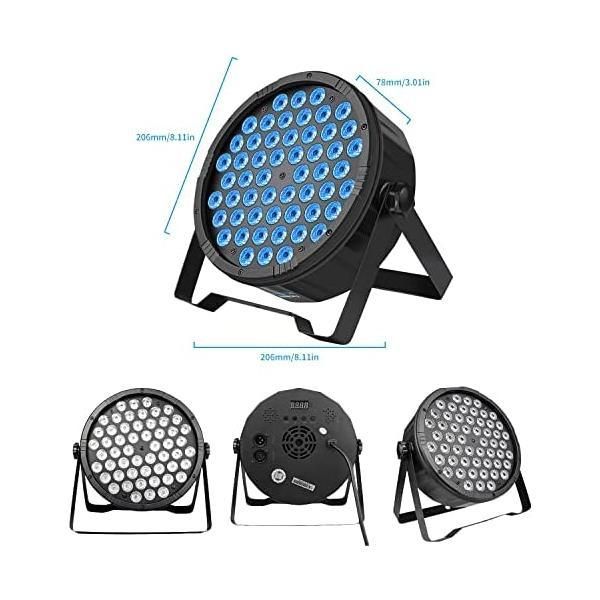 BETOPPER ステージライト 54x1.5W RGBW LED 舞台照明 ディスコ