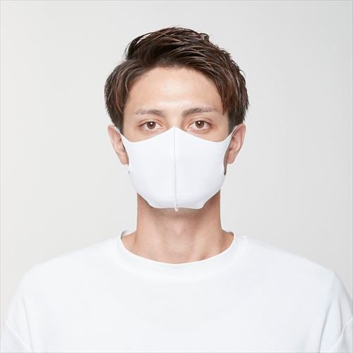 まとめ買い-50点セット 水着素材の接触冷感マスク FITMASK フィットマスク ホワイト Mサイズ 2枚入 マスク