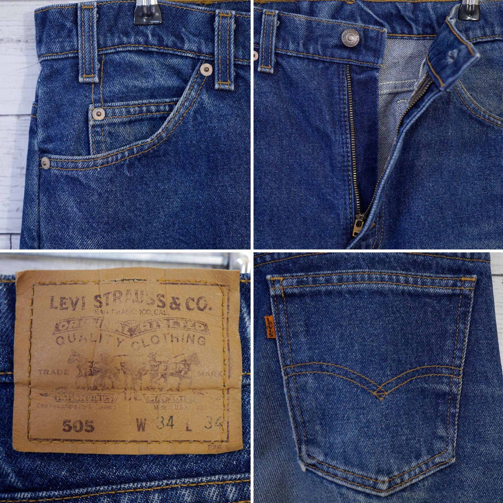 90s USA製 リーバイス Levi's 505 W34 L34 REGULAR FIT レギュラー