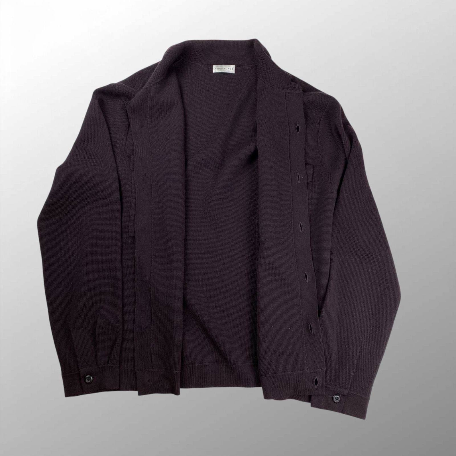 ◎稀少XL グランサッソ ニットジャケット ショールカラー ダブルブレスト 50 S98254f9eaa76405e9dfc77830844e