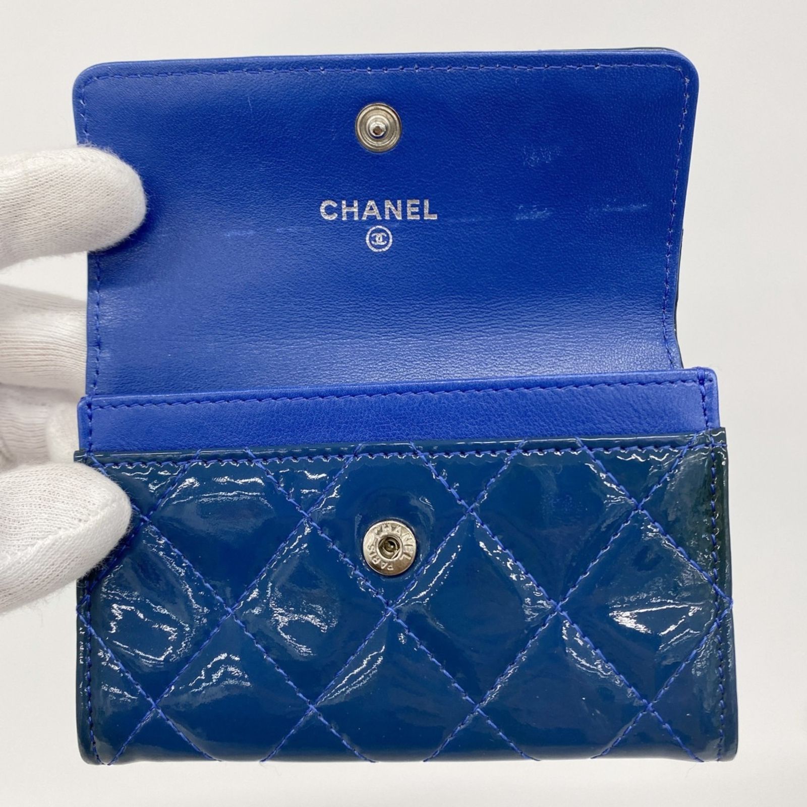 良品　 シャネル　パテントレザー　カードケース　コインケース　箱付き 楽天市場】【財布】CHANEL シャネル ブリリアント マトラッセ