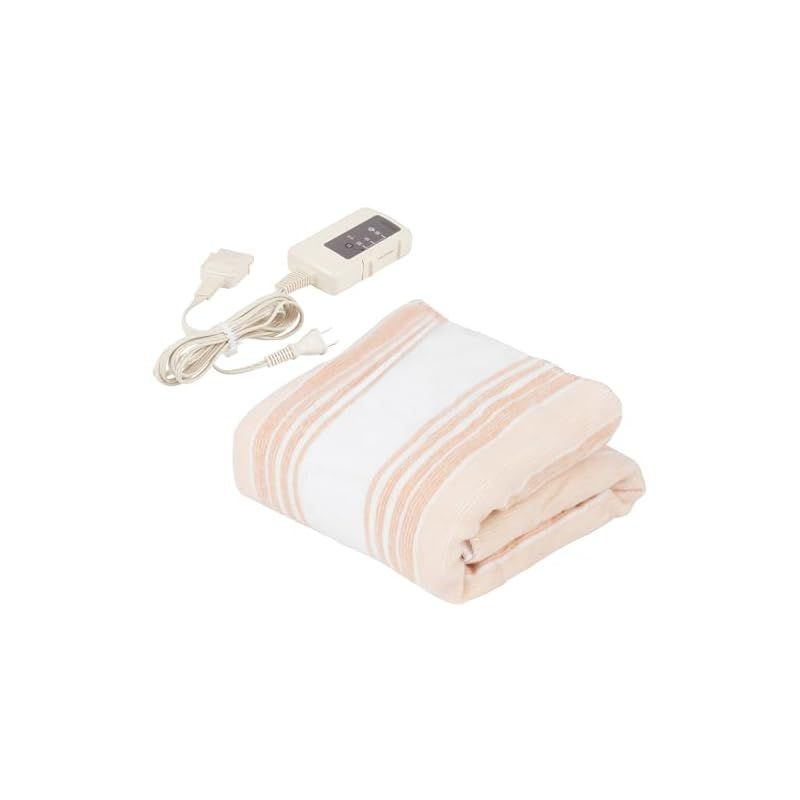 Mofua 電気毛布 洗える敷毛布 一人用 120×60cm 温度調節無段階 ダニ退治 頭寒足熱配線 足元 モフア MFS401UH-D 1