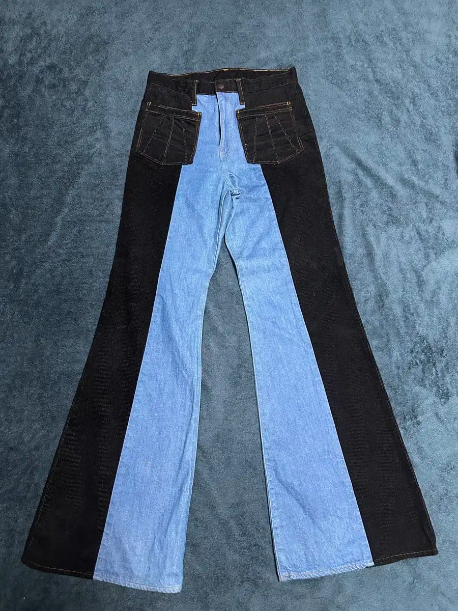 KAPITAL ダメージリメイクブーツカットデニムパンツ 中色加工 29インチ KAPITAL ダメージリメイクブーツカットデニムパンツ 中色加工 29インチ