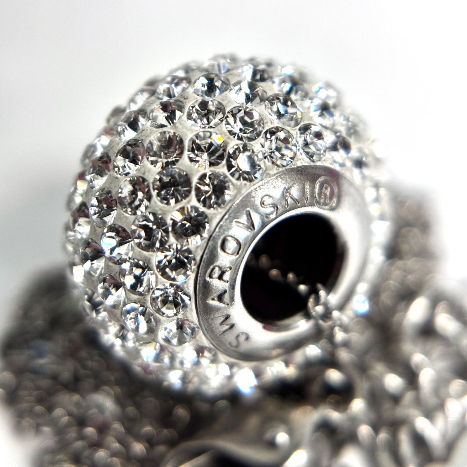 上美品⭐️SWAROVSKI スワロフスキー】 ドーナツ サークル ネックレス 