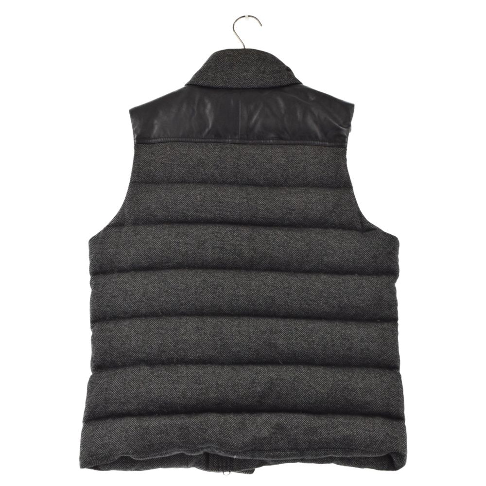中古品】JOSEPHグレー ファー付き ダウンベスト