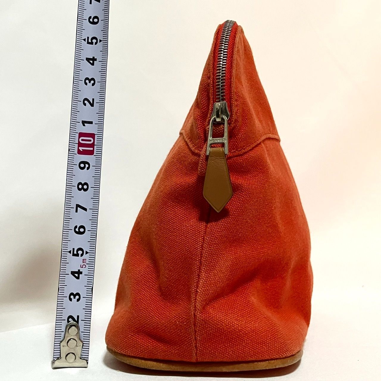 エルメス HERMES オレンジポーチ ポーチ キャンバス - メルカリ