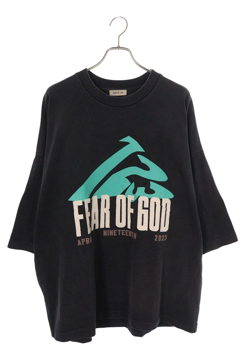 フィアオブゴッド オーバーサイズロゴプリントTシャツ メンズ 2