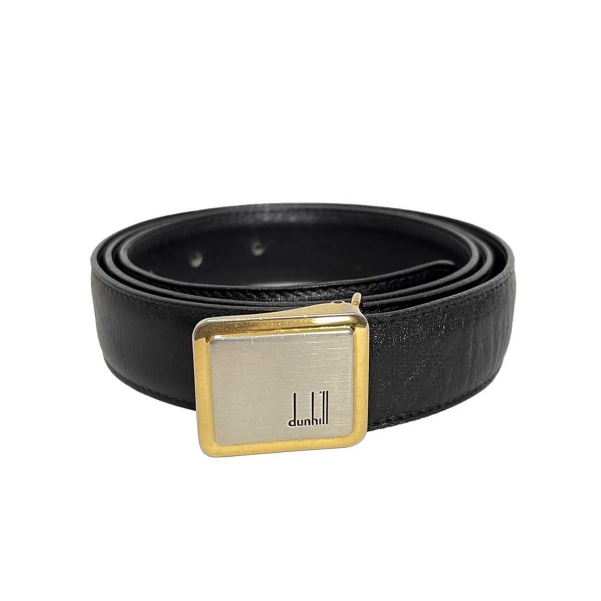 dunhill/ALFREDDUNHILL(ダンヒル) ベルト 38-95 - 黒×ゴールド