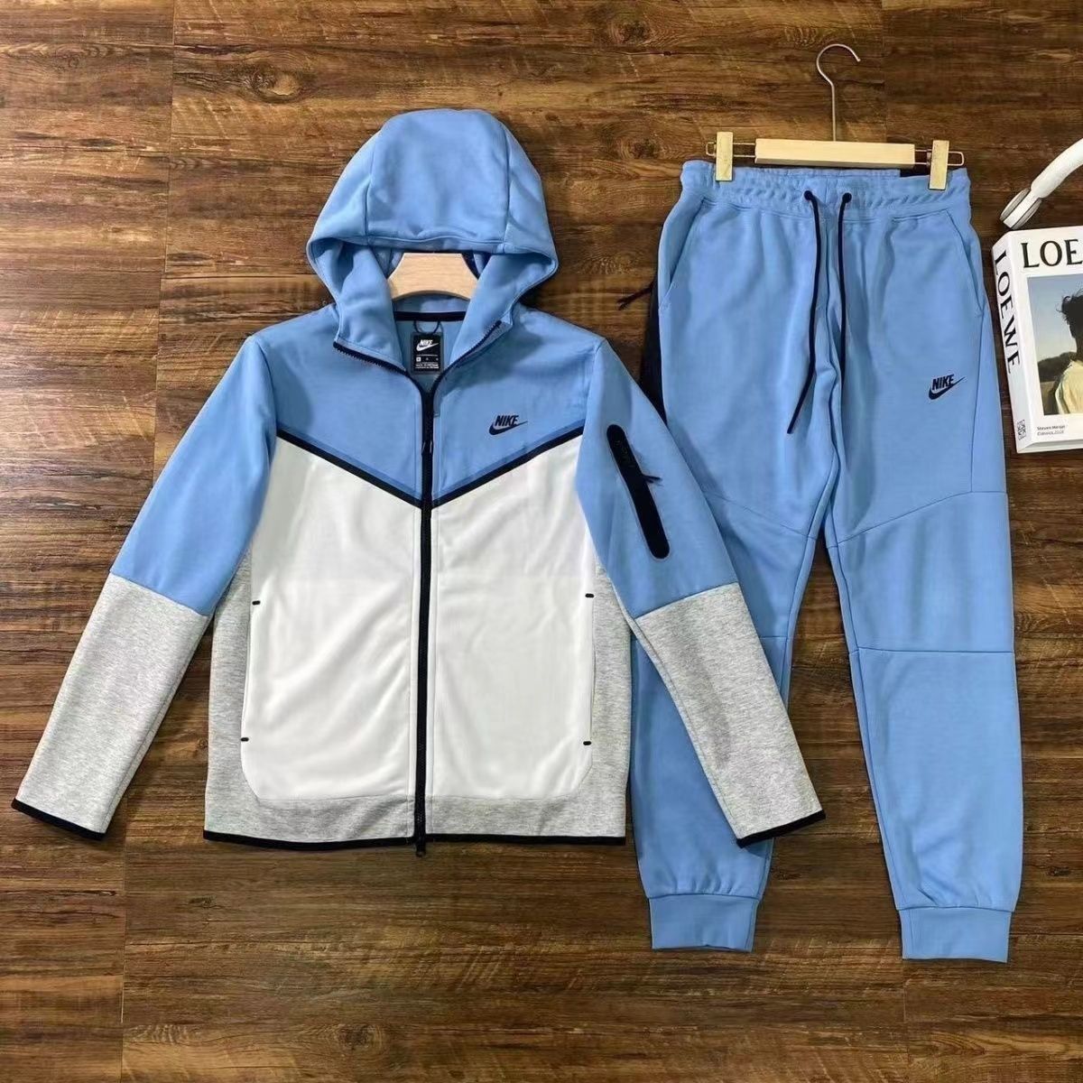 Nike TechFleece テックフリース 上下セットアップ ブルー L