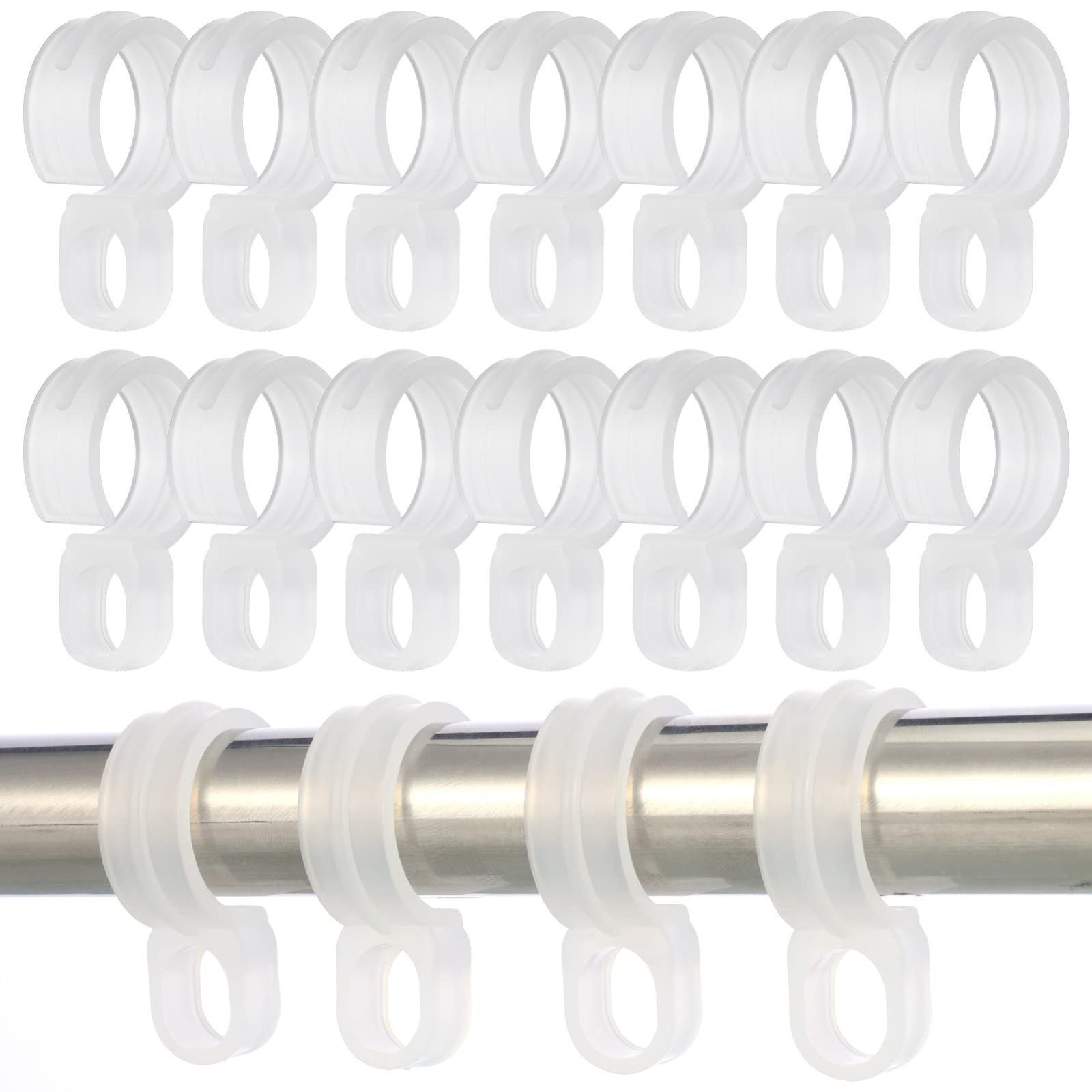 数量 ハンガーキャッチ ハンガーフック 物干しフック ハンガーホルダー 物干し竿 プラスチック 入り 25 mm 30 固定 ハンガーストッパー 防風 強風対策 滑り止め Yorkereynom 屋外 透明