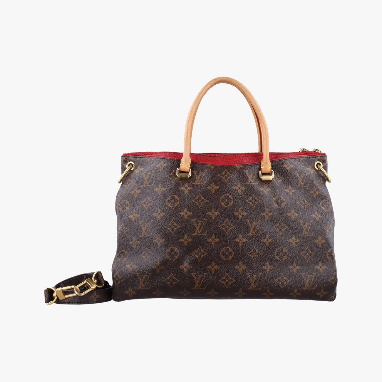 ルイヴィトンLouis Vuittonパラス モノグラム|ブラウン系×スリーズ モノグラムキャンバス×カーフレザー M41175 CA1155