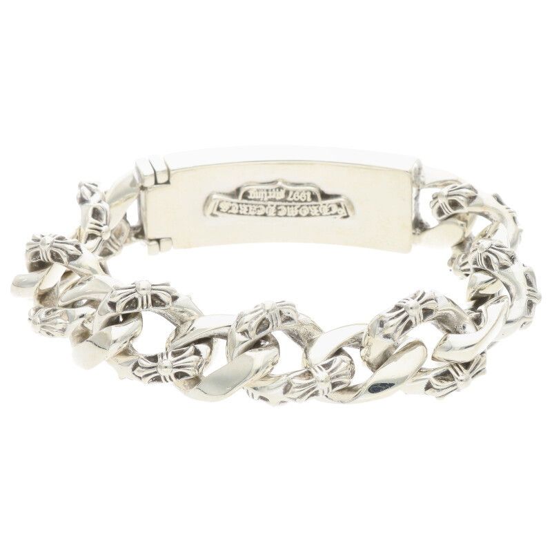 クロムハーツ ID FLORAL CRS/フローラルIDファンシー シルバー