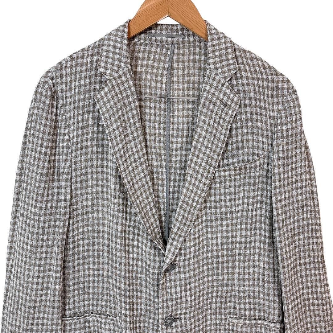 麻混テーラードジャケット 50R