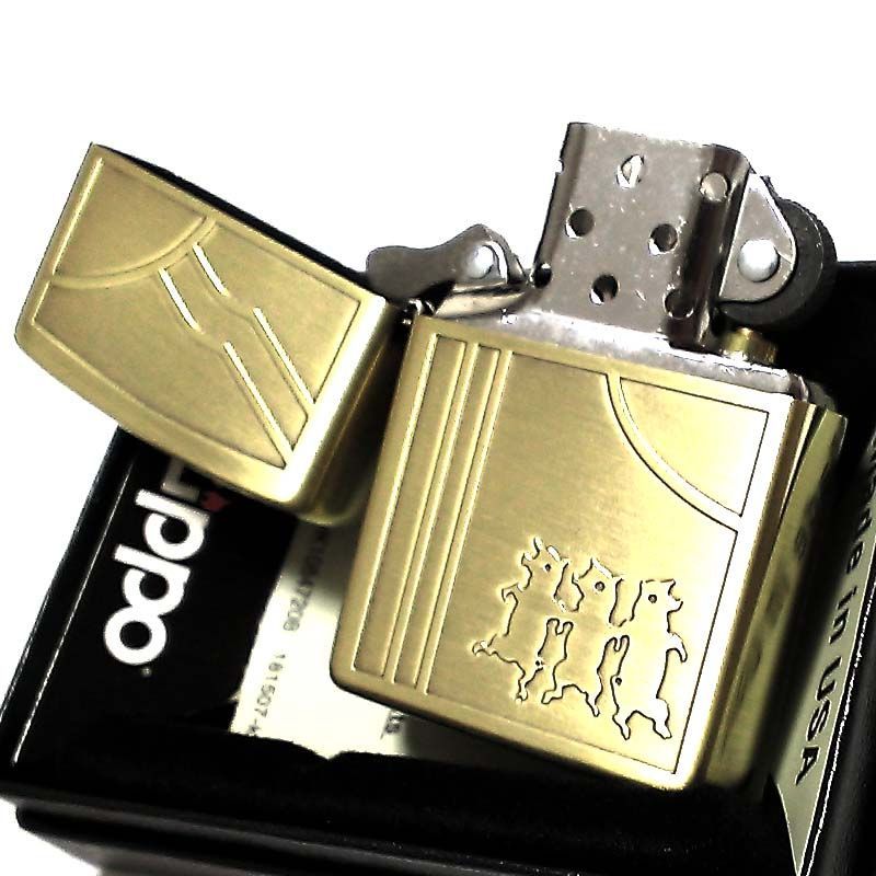 ジッポ ライター レトロモチーフ スリーピッグス ZIPPO ブラス