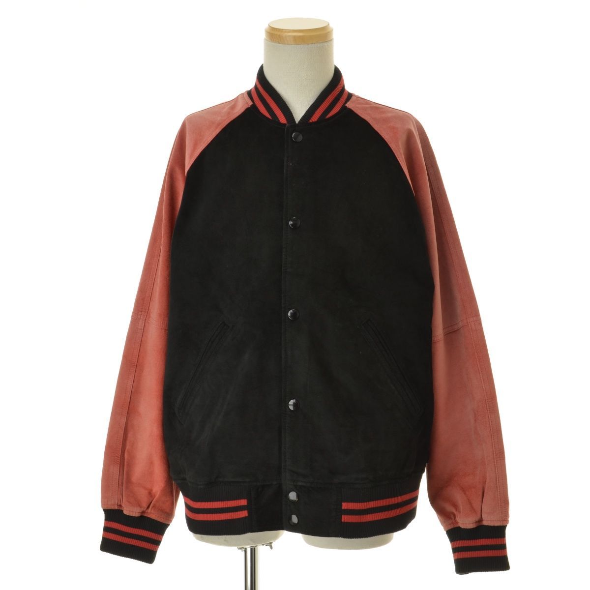 M【SUPREME / シュプリーム】17SS uede Varsity Jacket スエード バー 