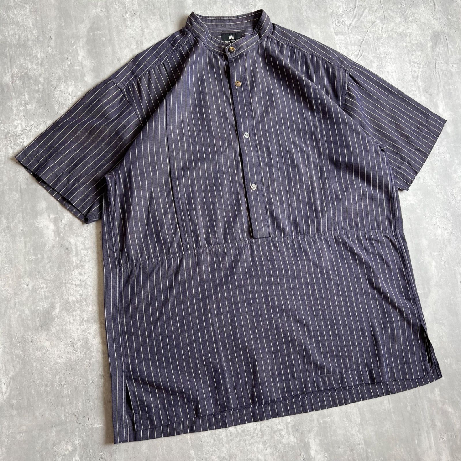 80s issey miyake イッセイミヤケ アーカイブ コットンリネン プル 
