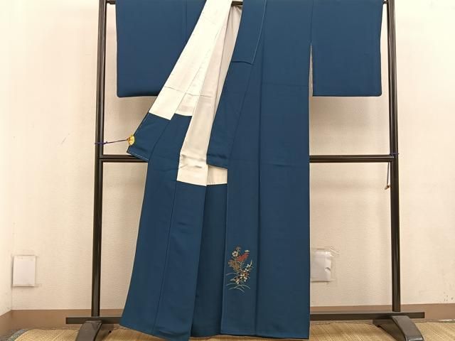 ひ*ろ様 着物 色留袖 正絹 作家物 華やかな花 一つ紋 U-8364 ひ*ろ様 着物 色留袖 正絹 作家物 華やかな花 一つ紋 U-8364