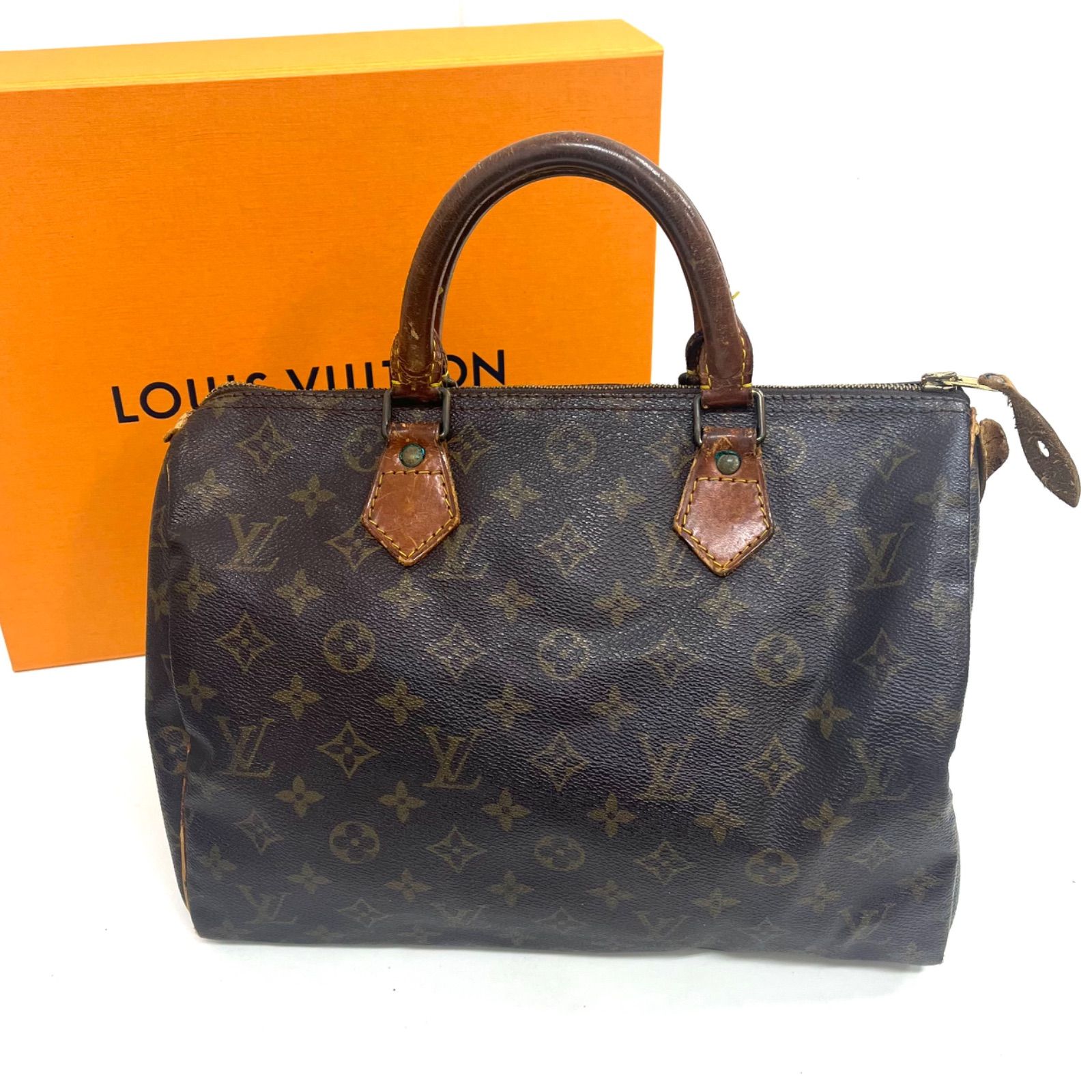 特価☆LOUIS VUITTON ルイヴィトン モノグラム スピーディー30 ミニボストン ハンドバック ブラウン ブランド品 メンズ レディース