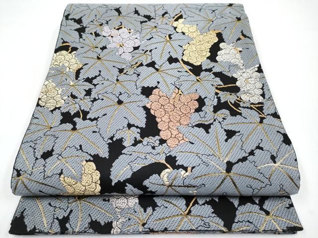 極美品♥️山口美術織物唐織六通袋帯「北政所桐笹文様」