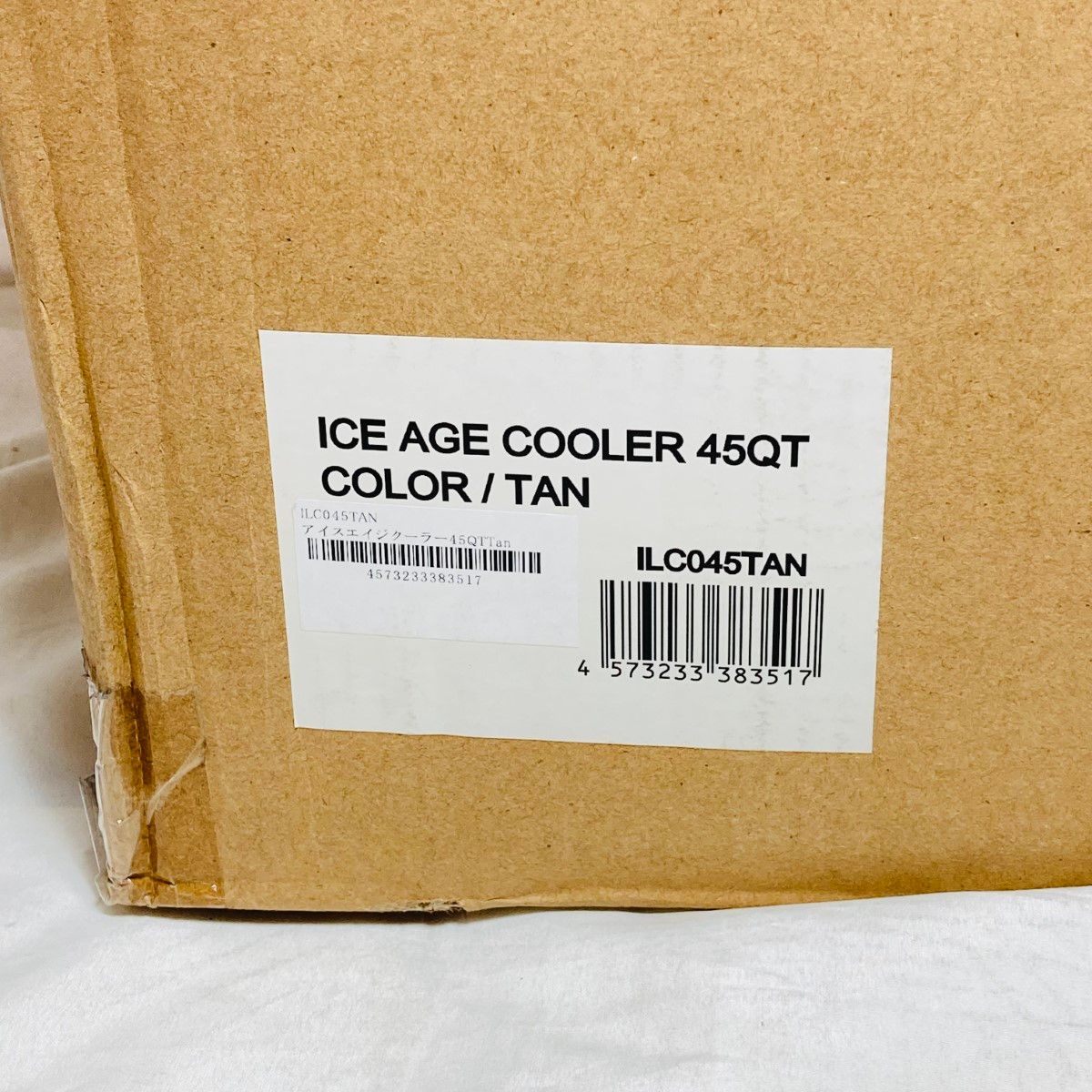 ◎◎ICE AGE cooler アイスエイジクーラー 45QT クーラーボックス 42.6L タン ILC045TAN