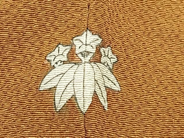 平和屋着物■上質な色無地　本草木染　長春色　逸品　未使用　DAAI4090yyy 平和屋着物□上質な色無地 黄金色 笹竹地紋 さが美扱い 正絹 逸品