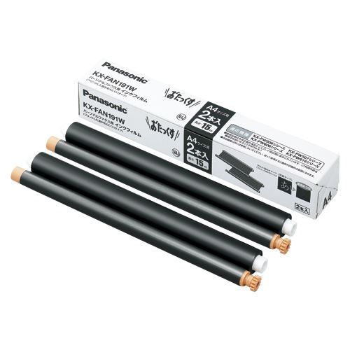 （まとめ買い）パナソニック FAXインクフィルム 15mX2本 KX-FAN191W 【×3セット】