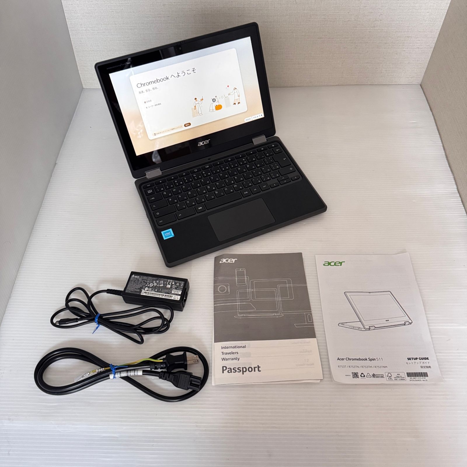動作 済み 使用時間短い Acer Chromebook Spin 511 R753T Celeron N4500 RAM4GB ストレージ32GB
