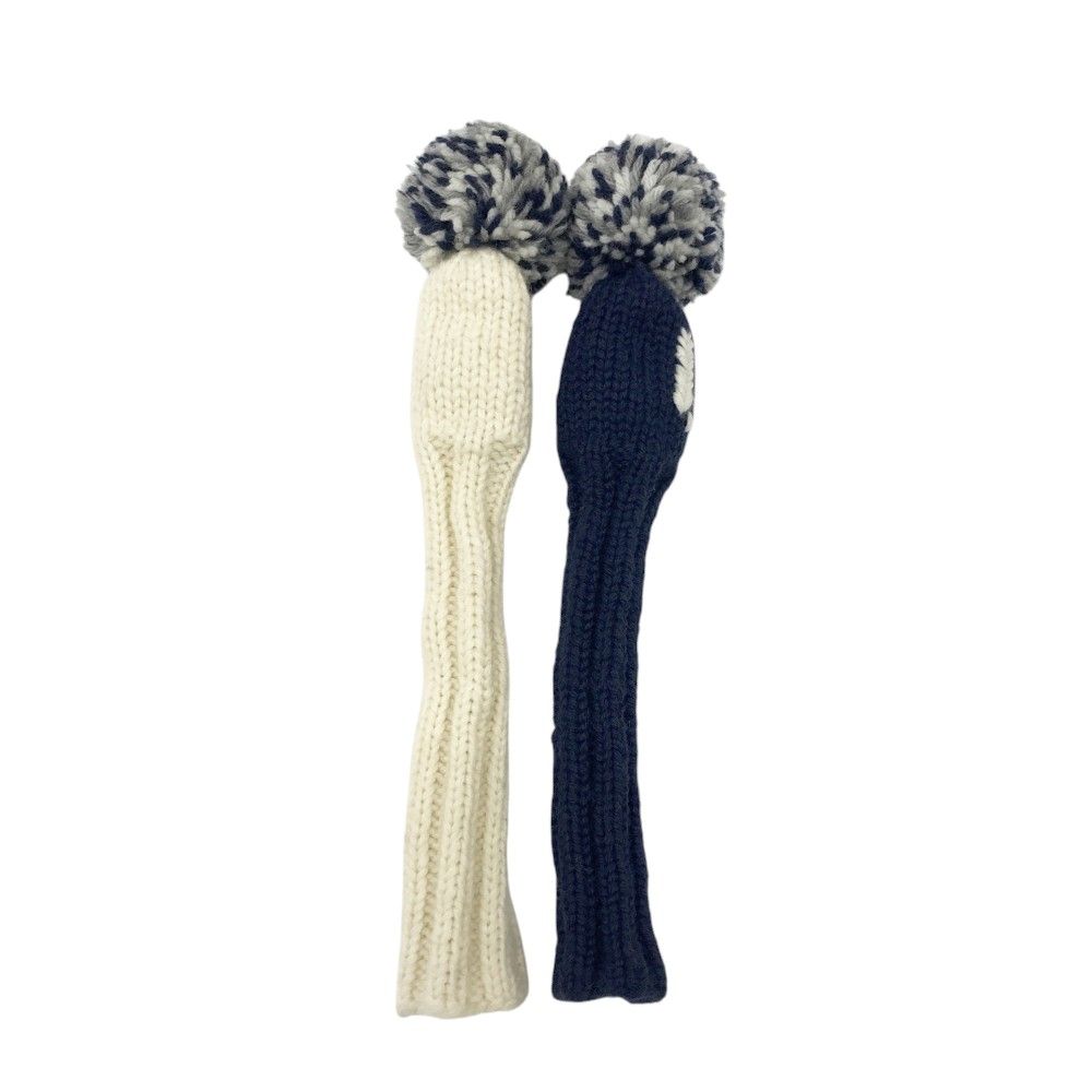 Jan Craig(ジャンクレイグ) ハンドメイド ヘッドカバー フェアウェイウッド #3用 Navy/White/Silver Jan Craig(ジャンクレイグ) ハンドメイド ヘッドカバー ドライバー用
