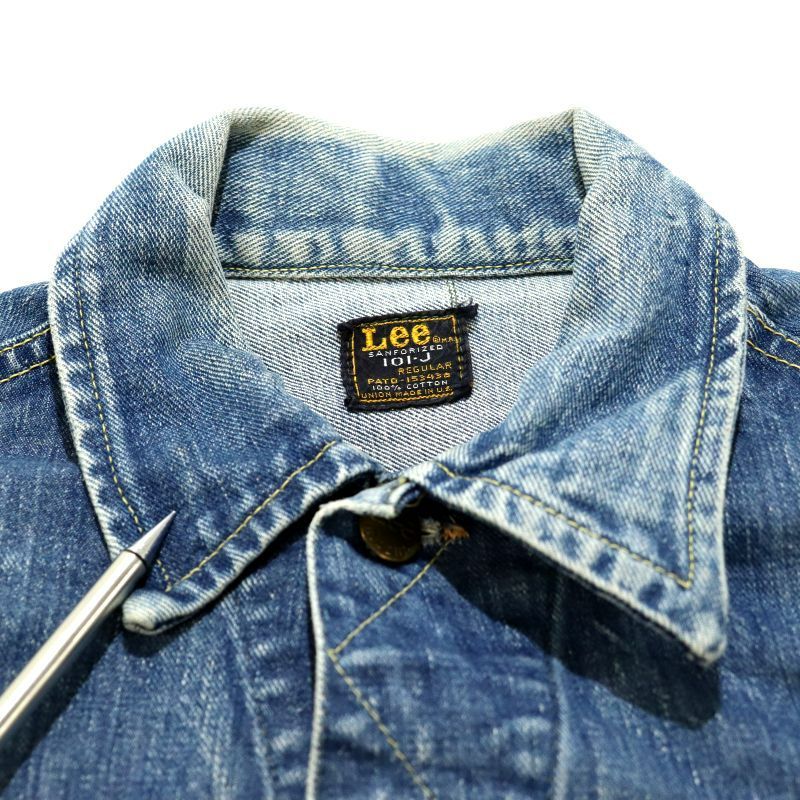 (60〜70s)(Lee101J) ヴィンテージデニムジャケットUSA 60s Lee 101-J Denim Jacket (38) w/Floral Hand-Paint | Wonder