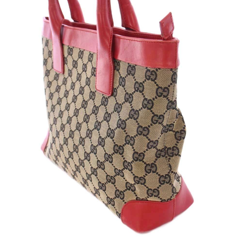 グッチ GUCCI トートバッグ ハンドバッグ GGキャンバス レザー