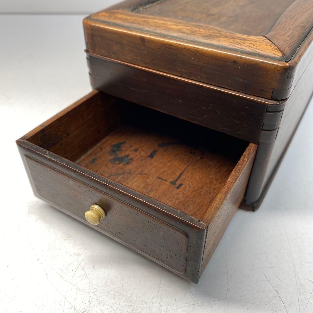 セール中 時代 硯石 墨床 古鏡 墨 唐木ケースセット 東Y6-0522 最新アイテムを海外通販！