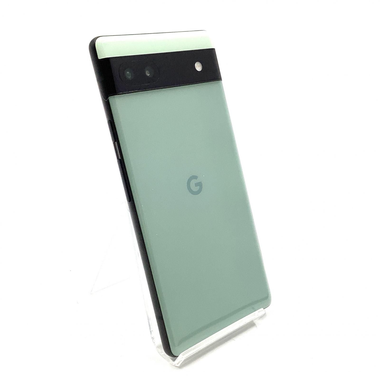 【全額返金保証】【最速発送】Google Pixel 6a 128GB Sage au GB17L 白ロム 動作確認済