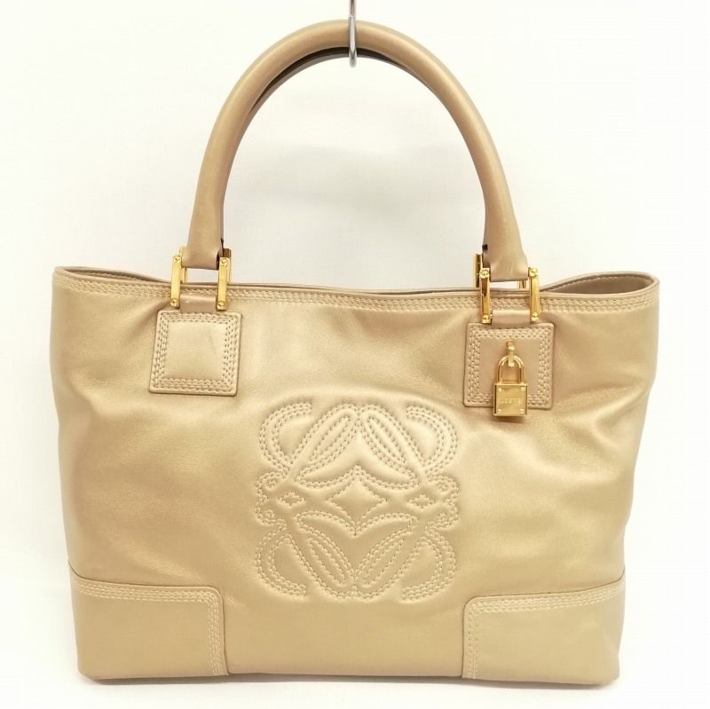 ロエベ LOEWE アマソナ フスタ アナグラム ロゴ カーフ レザー
