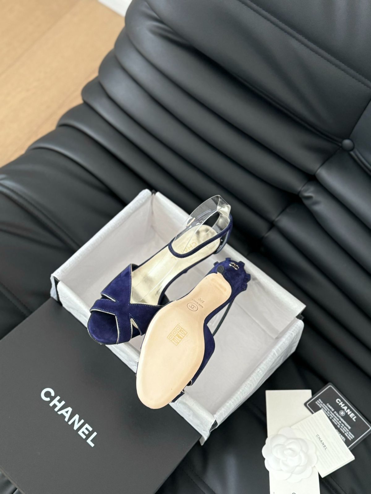25A CHANEL CC オープントゥなハイヒールサンダル Chanel 24P ハイヒール サンダル01-2 - メルカリ