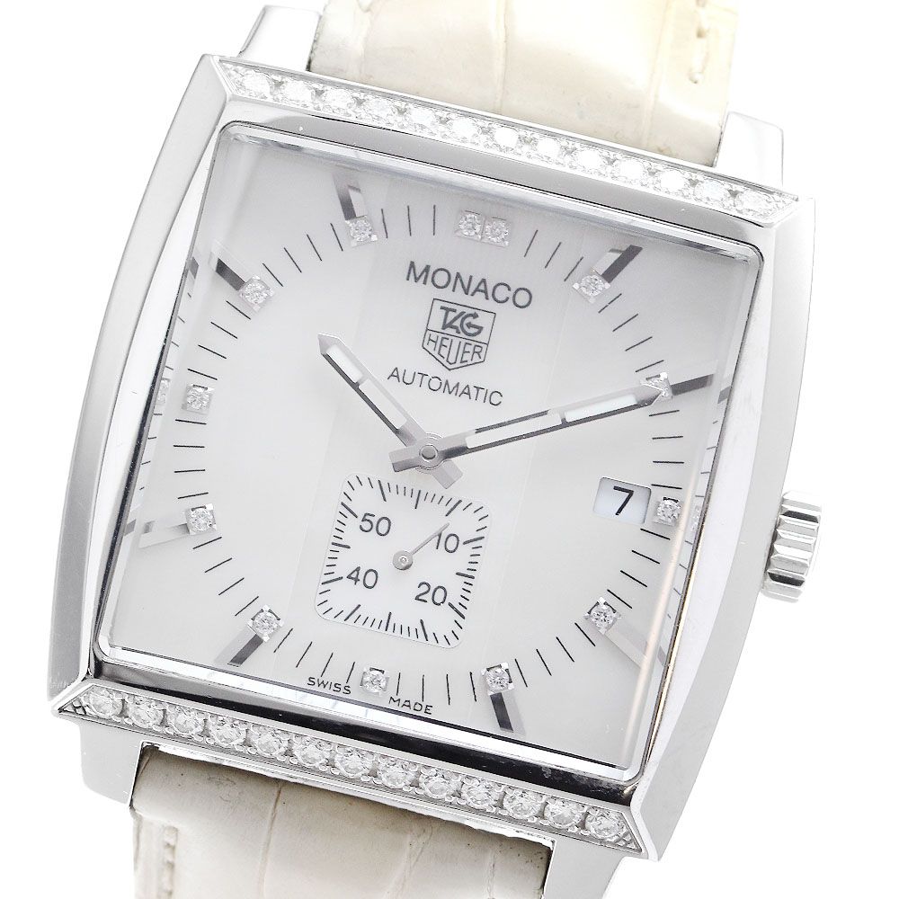 タグホイヤー TAG HEUER WW2114 モナコ 13P ベゼル ダイヤ 自動巻き レディース_909047