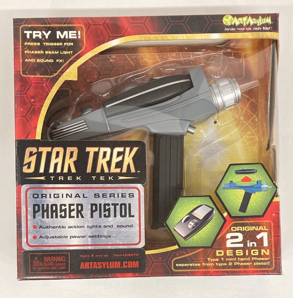 ART 2024 ASYLUM AUTHENTIC ACTION REPLICA PHASER PISTOL