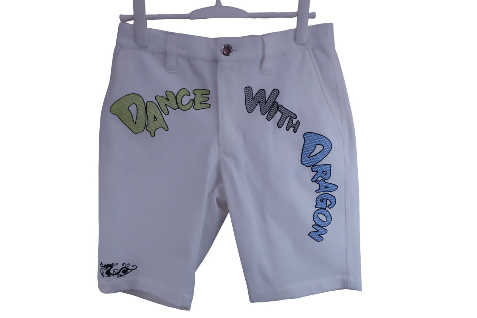 美品】Dance With Dragon(ダンスウィズドラゴン) ハーフパンツ 白 