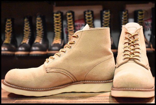 【9.5E 良品 10年】レッドウィング 8167 スエード アイリッシュセッター ホーソーンアビレーンラフアウト ブーツ redwing HOPESMORE【EL482】