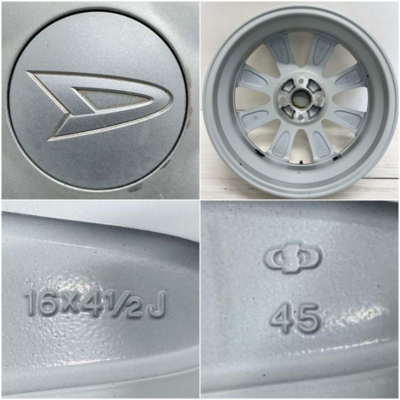 中古アルミダイハツ純正4本セット　キャスト、ムーブ、タント等 中古 16インチ アルミ ダイハツ ムーヴ 純正 4本セット コペンGR