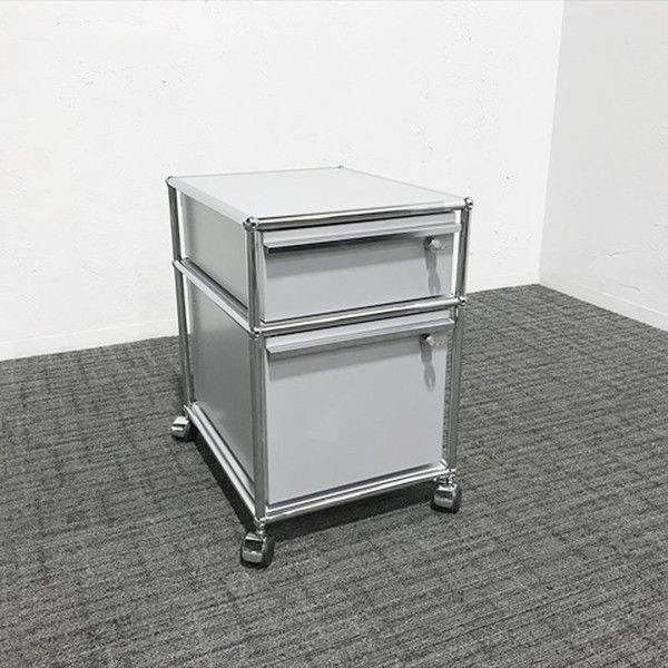 インサイドワゴン 2段 USMハラー USM Haller マットシルバー デスクワゴン
