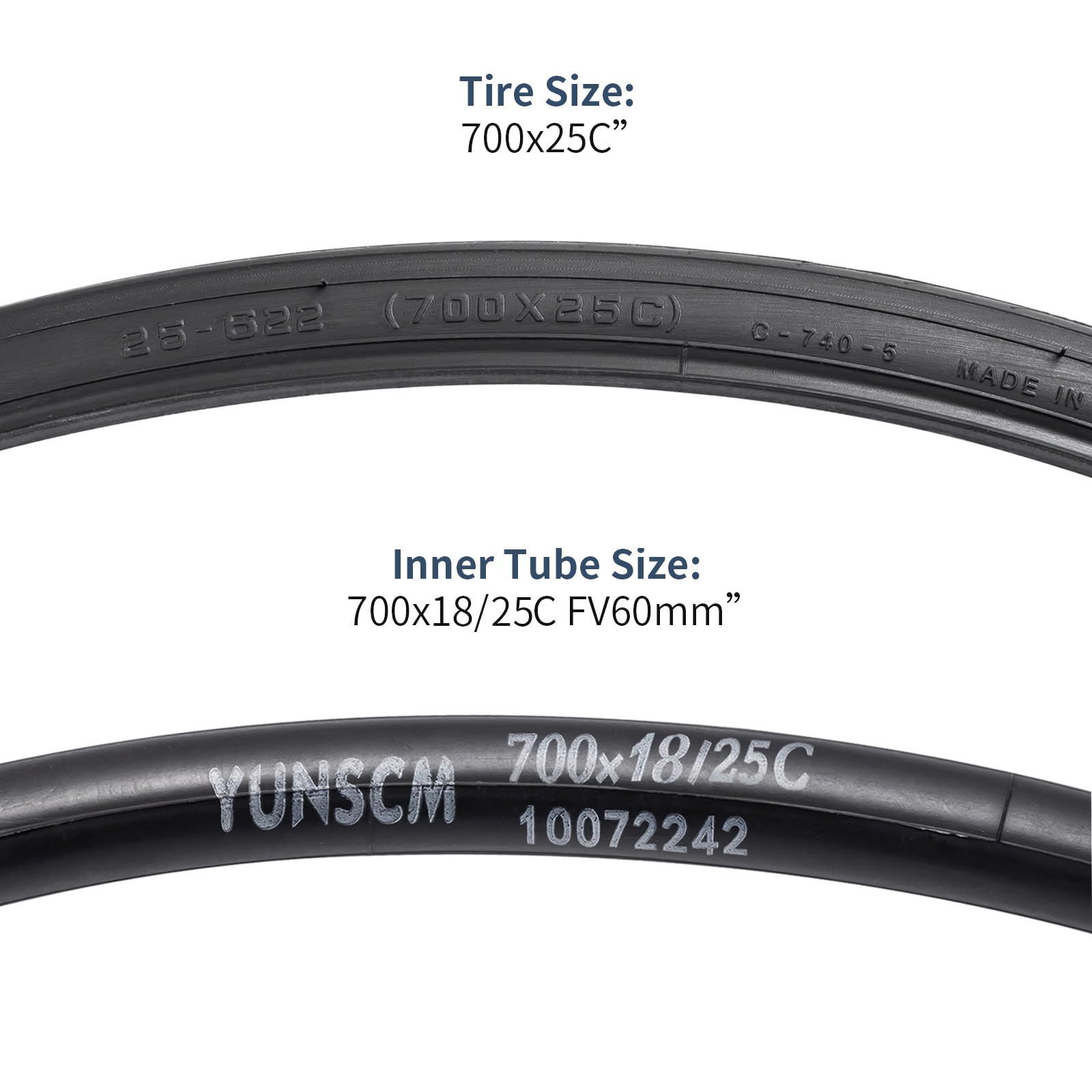 Amazon | 2本セット,700 25c タイヤ,700x25c 25-622 自転車
