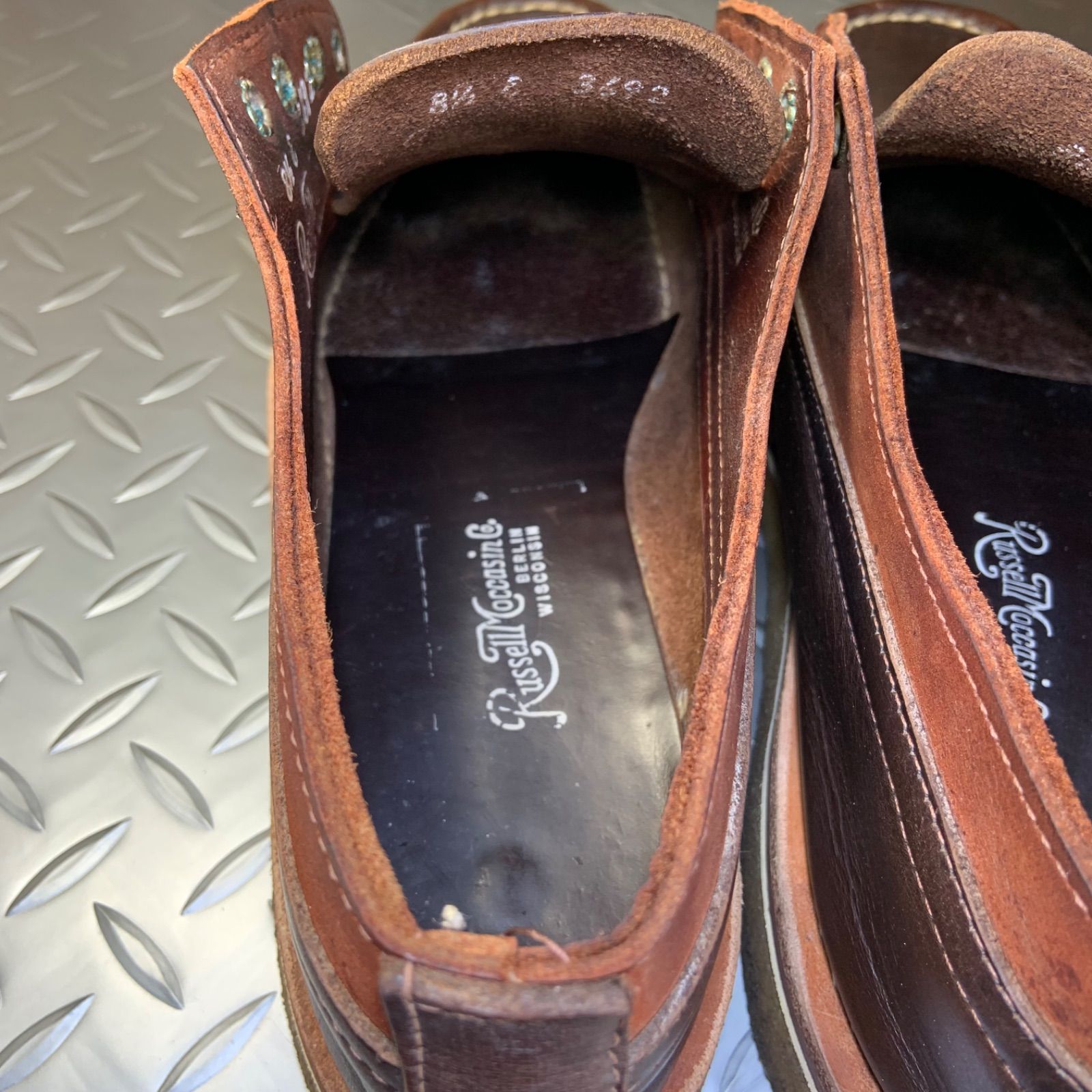 ☆ラッセルモカシン Fishing Oxford US8.5E 26.5cm (25B7-RUSS