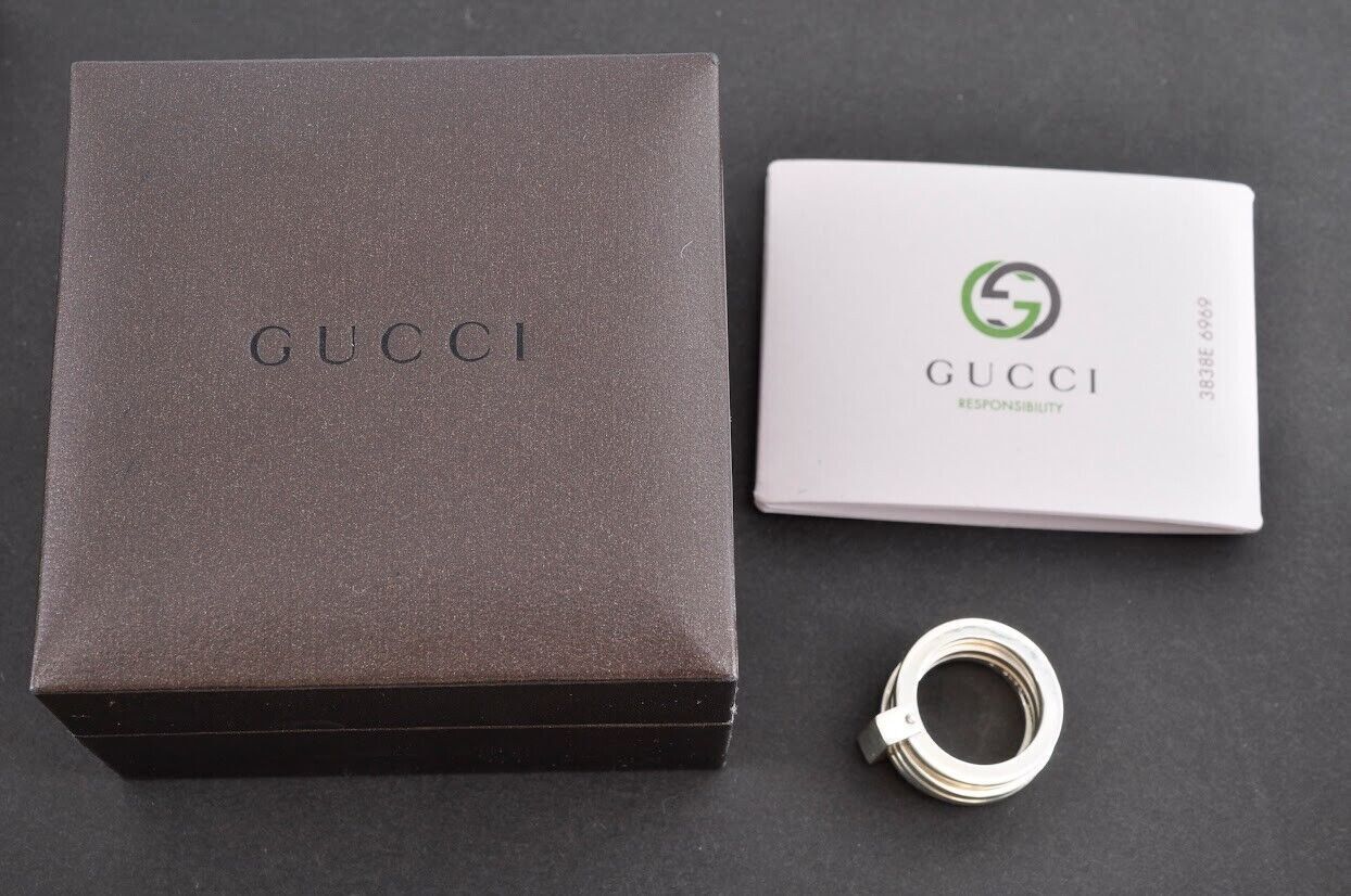 GUCCI グッチ 4連リング 指輪 スターリングシルバー925 銀