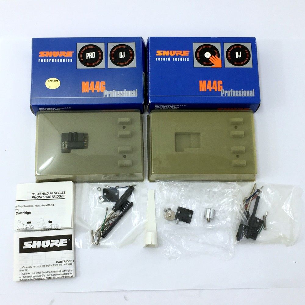 SHURE シュア M44G カートリッジ 長期保管 現状品 プラスチックに欠け