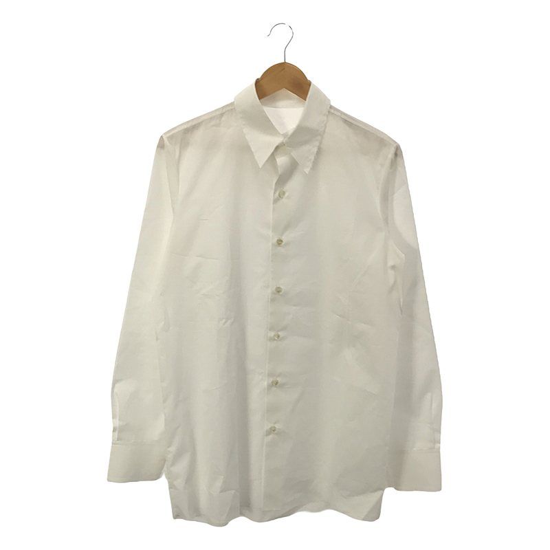 【美品】  GABRIELA COLL GARMENTS / ガブリエラコールガーメンツ | 2023AW | THOMAS MASON トーマスメイソン コットンポプリン カットオフ シャツ | 2 | ホワイト | メンズ