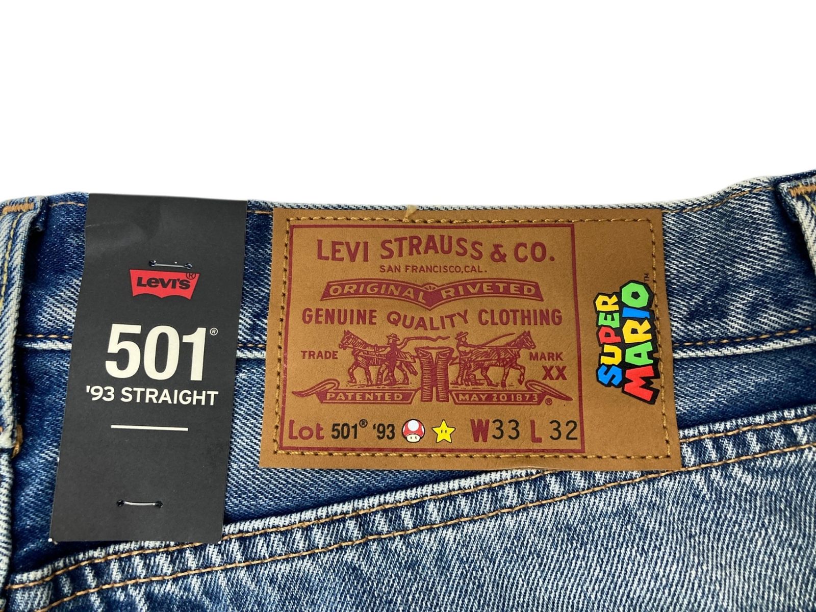 W32 ☆ リーバイス × スーパーマリオ 501 79830-0066 Levi