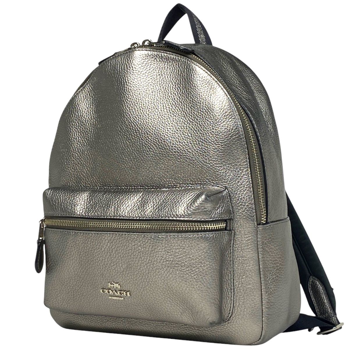 コーチ COACH ロゴ リュックサック バックパック デイパック リュック レザー シルバー F39196 レディース