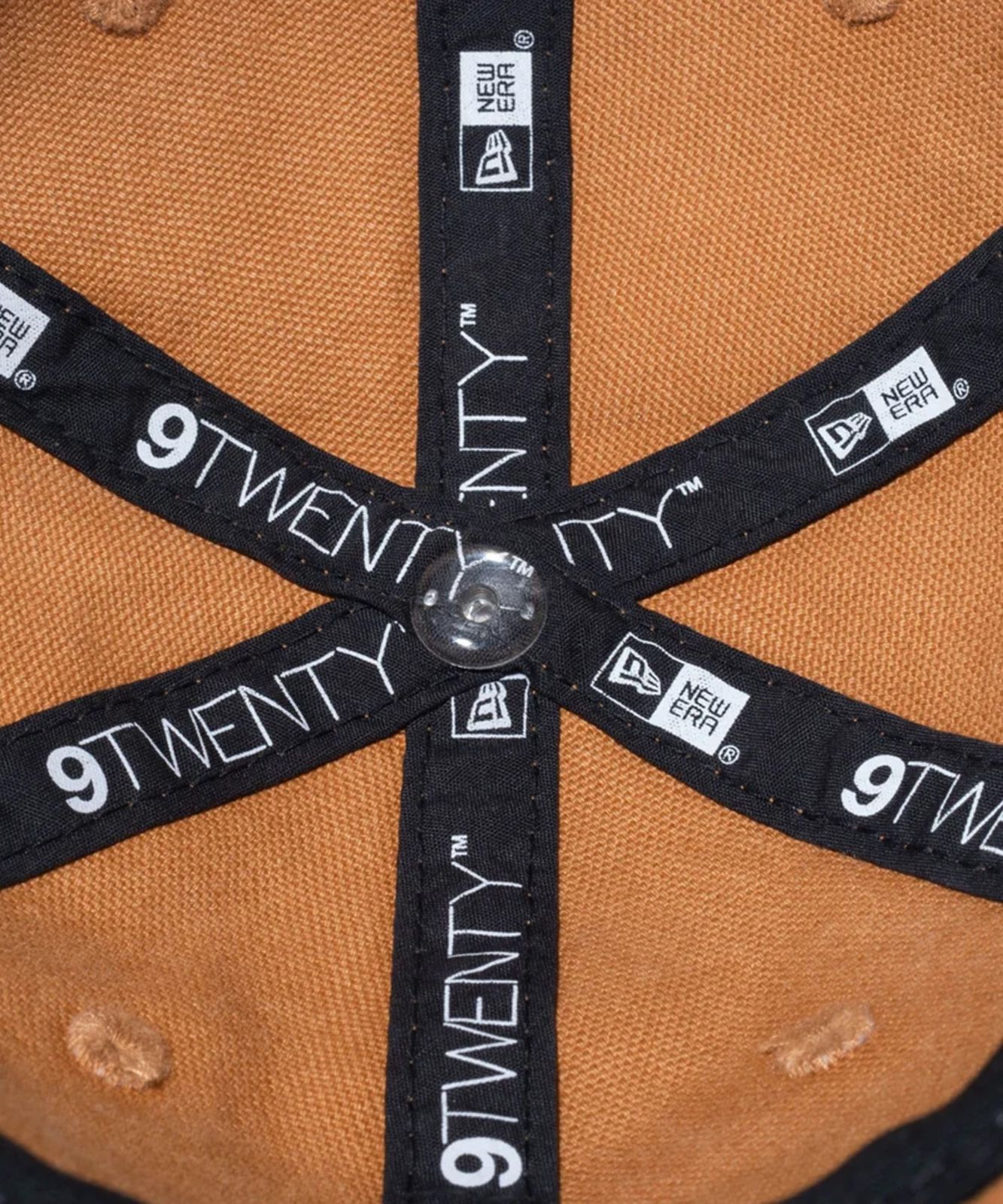 【ムラスポ公式】新品 NEW ERA ニューエラ Youth 9TWENTY Leather Patch ダックキャンバス ライトブロンズ キッズ キャップ 帽子 14111929