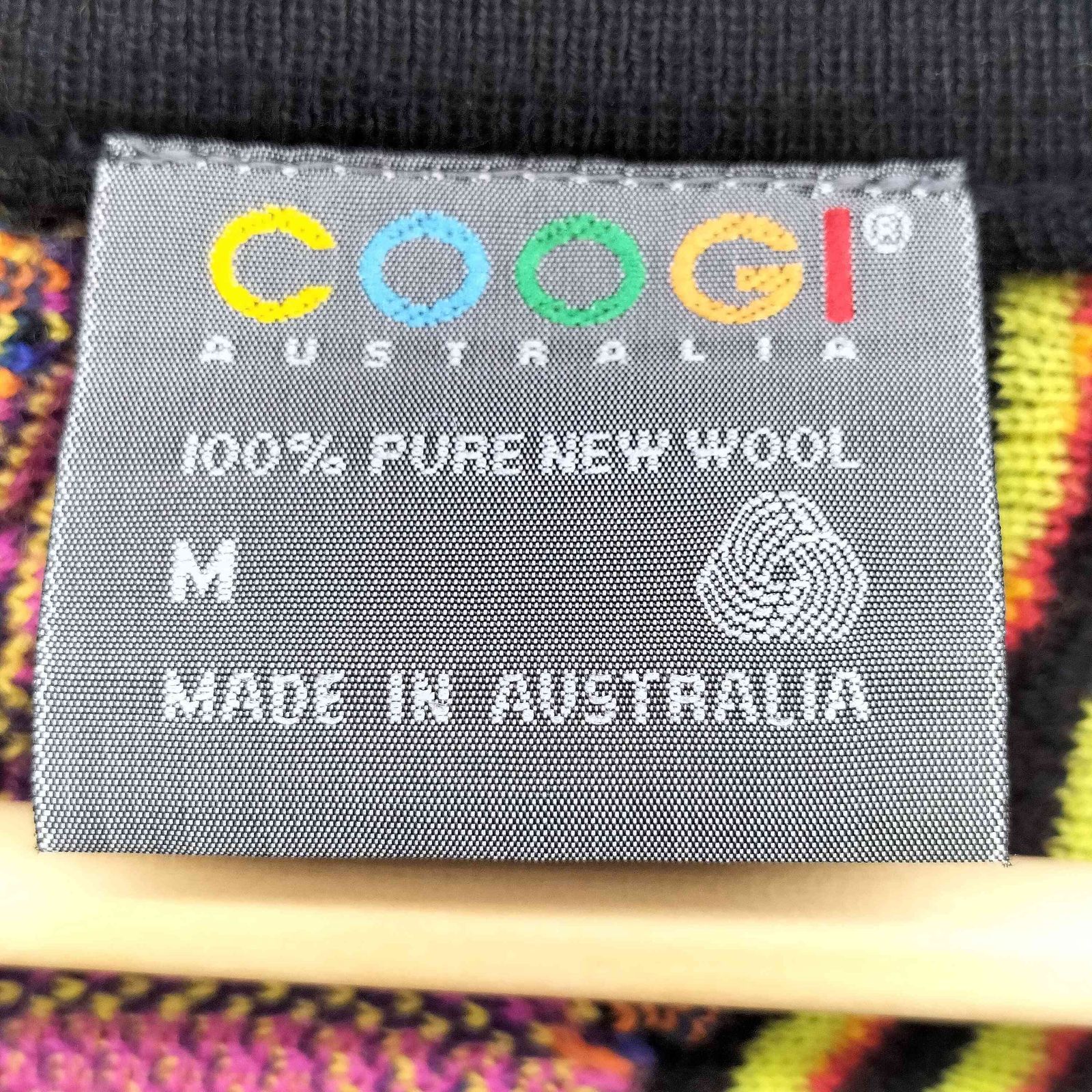 クージー COOGI コットン 3Dニット ベスト メンズM オーストラリア製 中古・古着通販】Coogi (クージー) 3Dニット マルチカラー