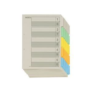 まとめ TANOSEE 再生インデックス A4タテ 2穴 5山 10組入×40パック